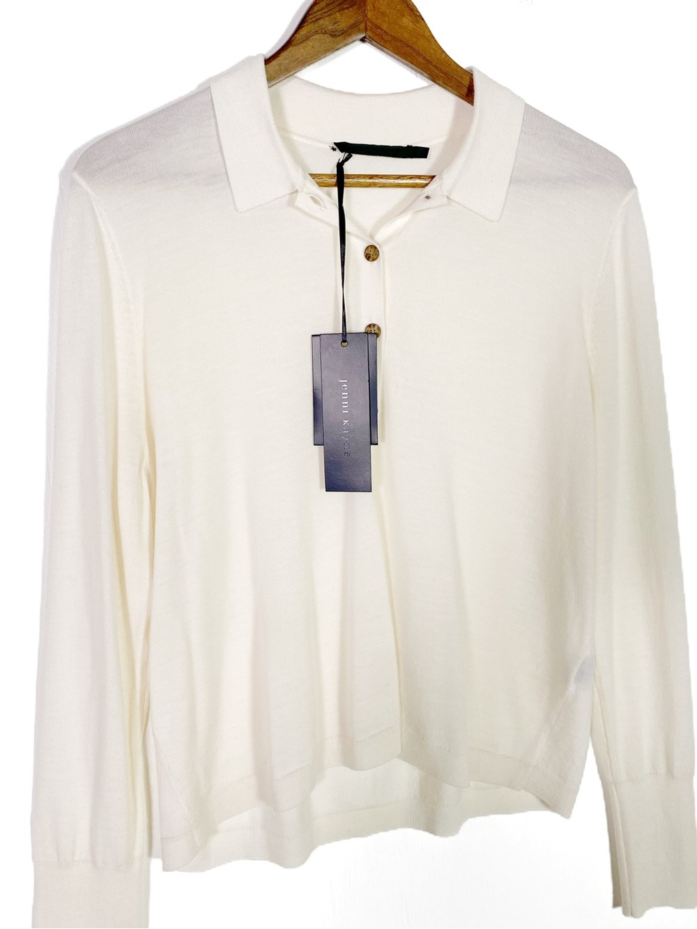 Jenni Kayne Grayson Pullover Ivory - Picture 5 of 7
